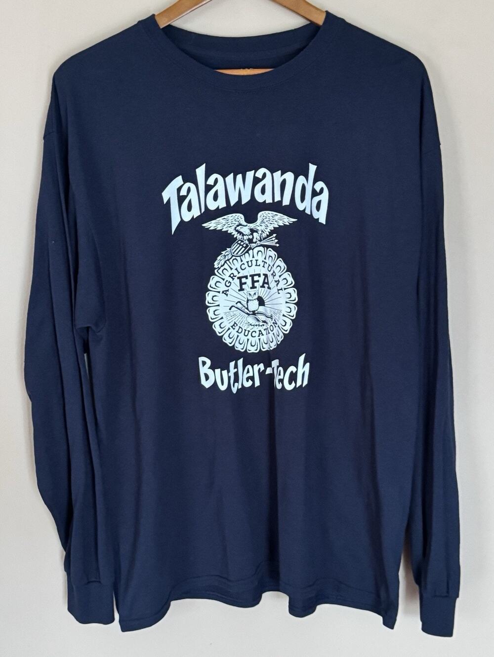 FFA Blue T-Shirt XL Agricultural Education Graphic Long Sleeve